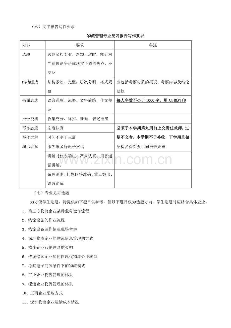 专科物流管理综合实践环节教学工作实施方案.doc_第3页