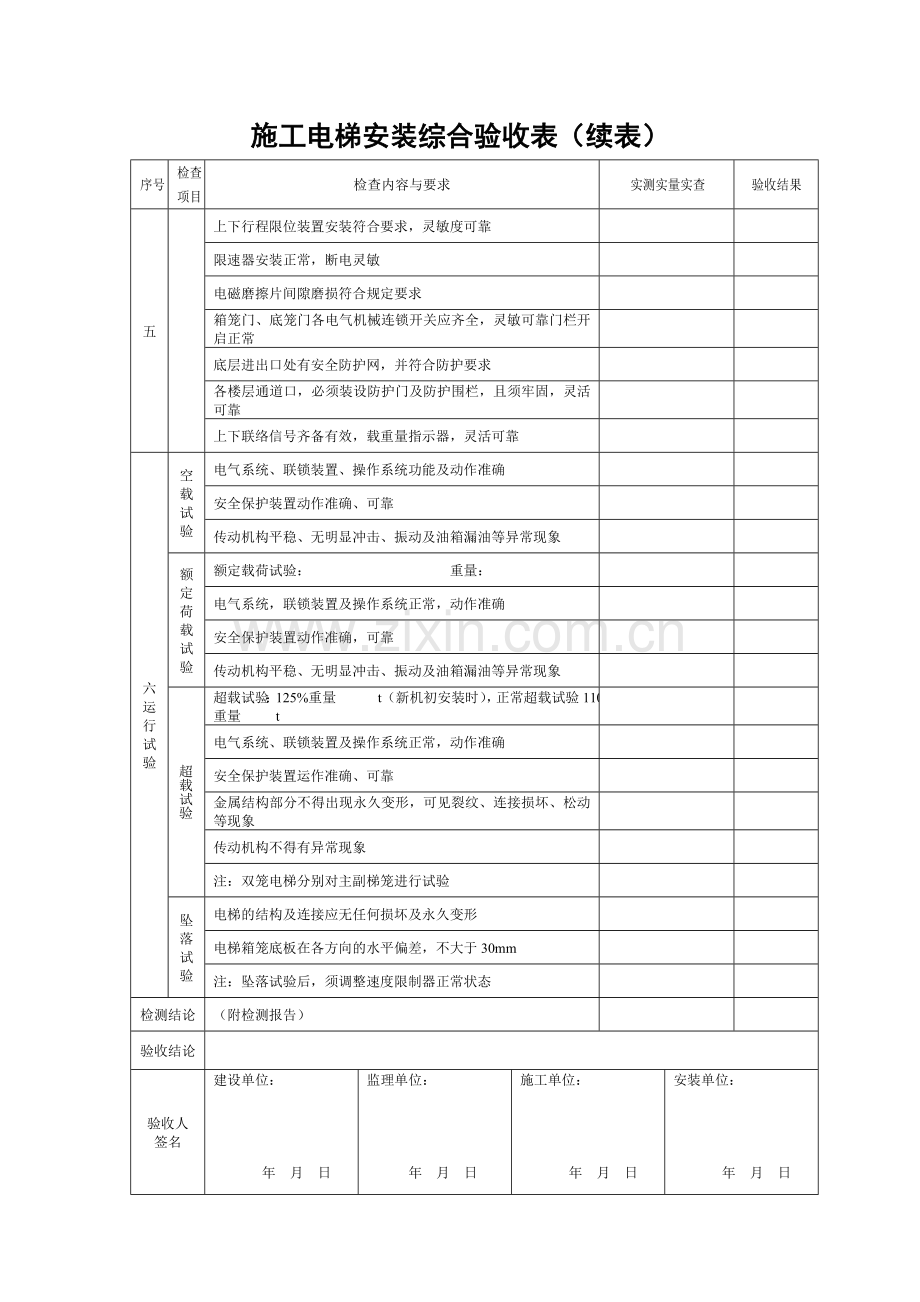 施工电梯验收表.doc_第3页