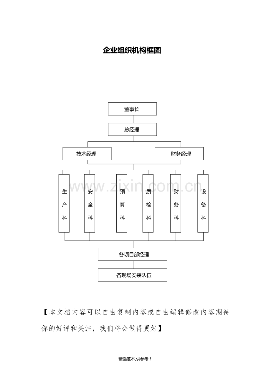 企业组织机构框图.doc_第1页