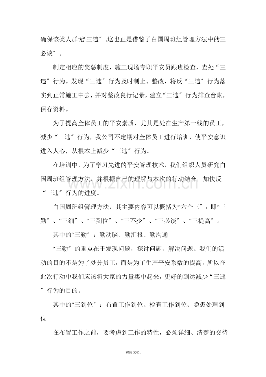 反三违专项整治行动总结.doc_第2页