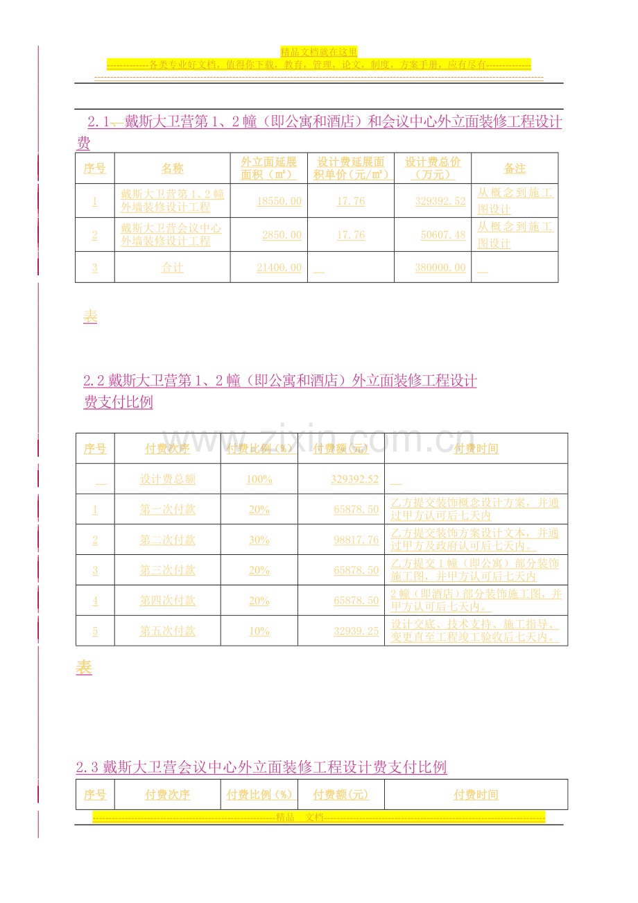 戴斯大卫营外装修设计合同(最终版).doc_第3页