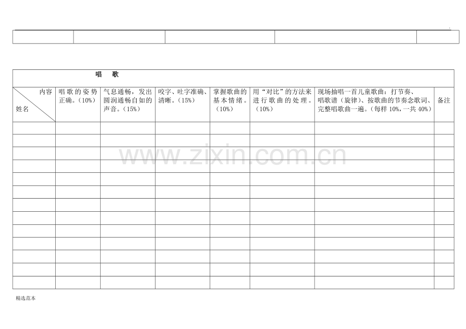 幼儿园教师五技能考核评分表.doc_第2页