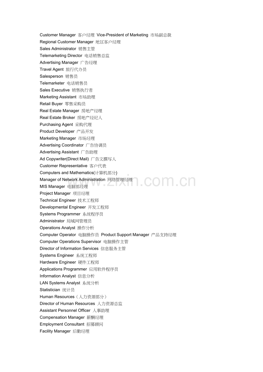 公司、企业、外企、各职位英文对照.doc_第2页