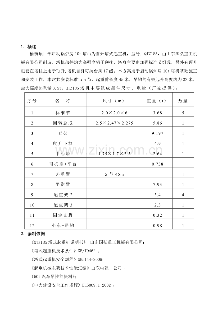 启动锅炉房塔吊施工方案.doc_第1页