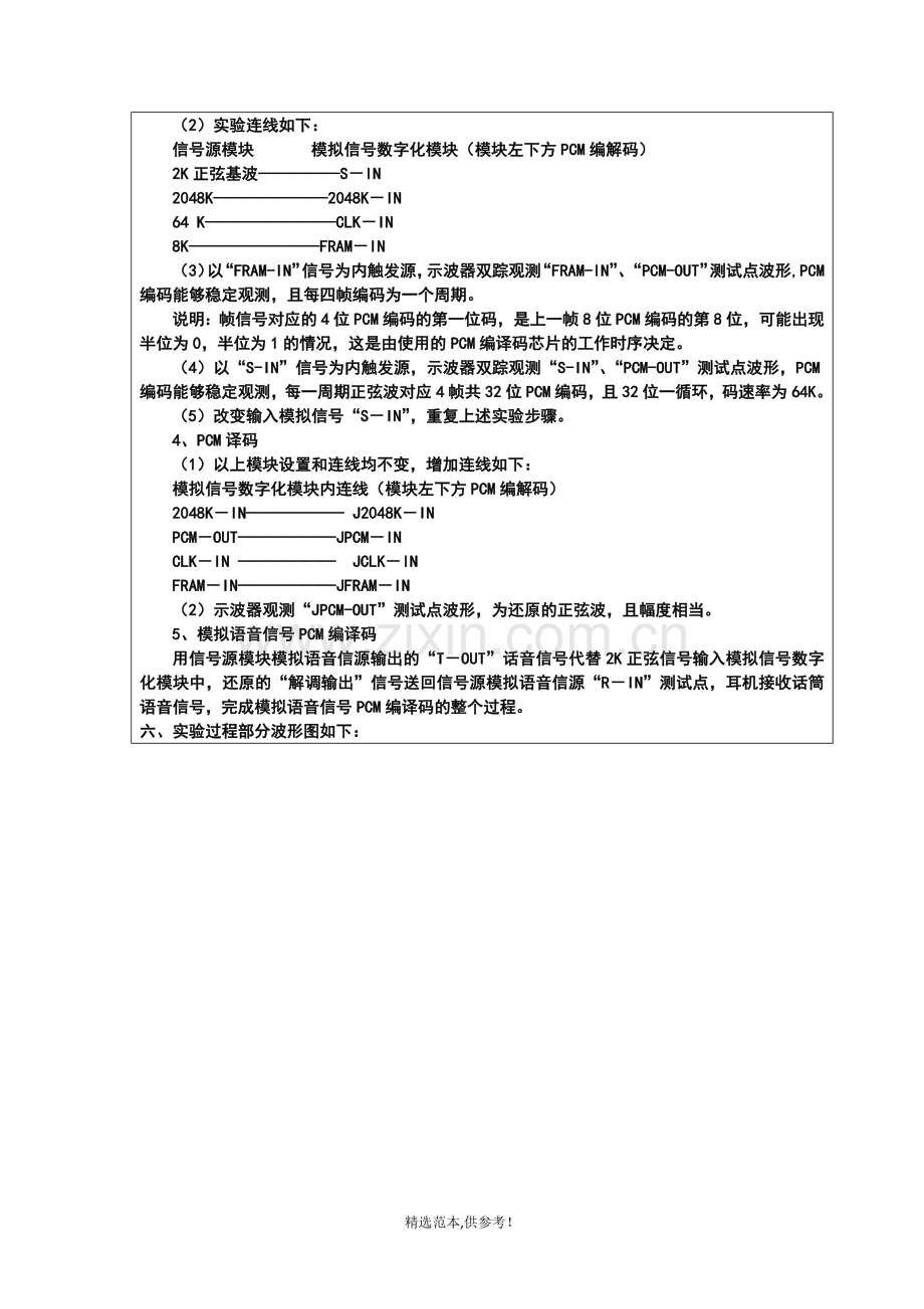 脉冲编码调制与解调实验报告.doc_第3页