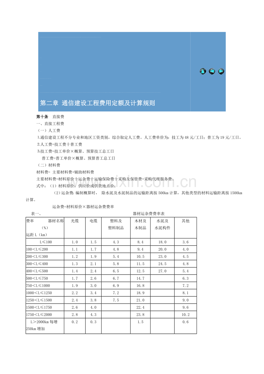 第二章-通信建设工程费用定额及计算规则.doc_第1页