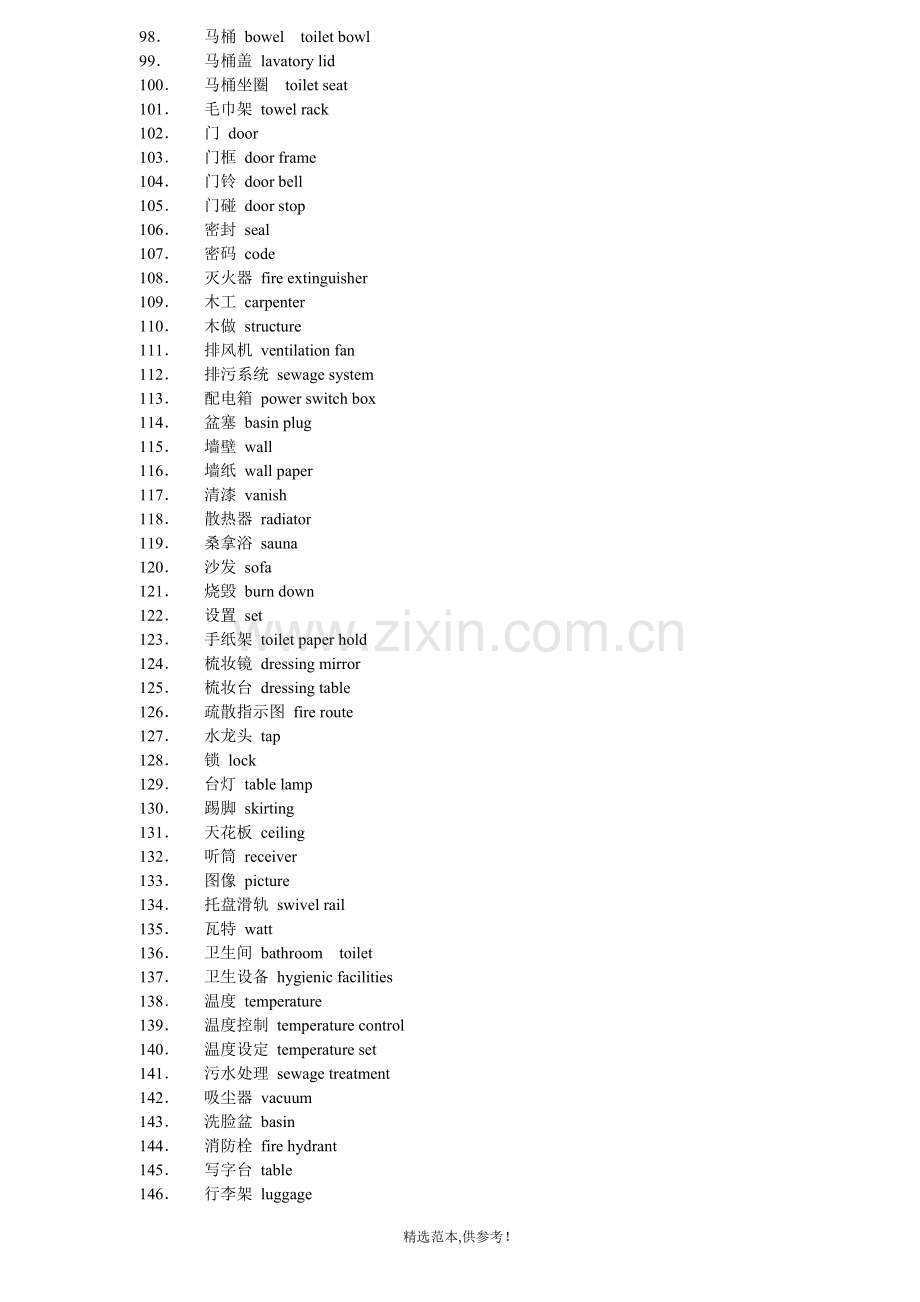 酒店工程英语常用词汇.doc_第3页