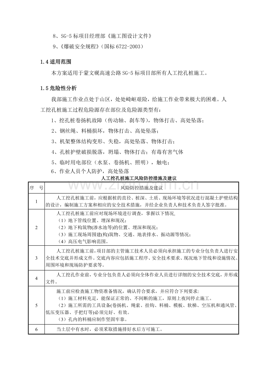 人工挖孔桩施工安全方案.doc_第2页