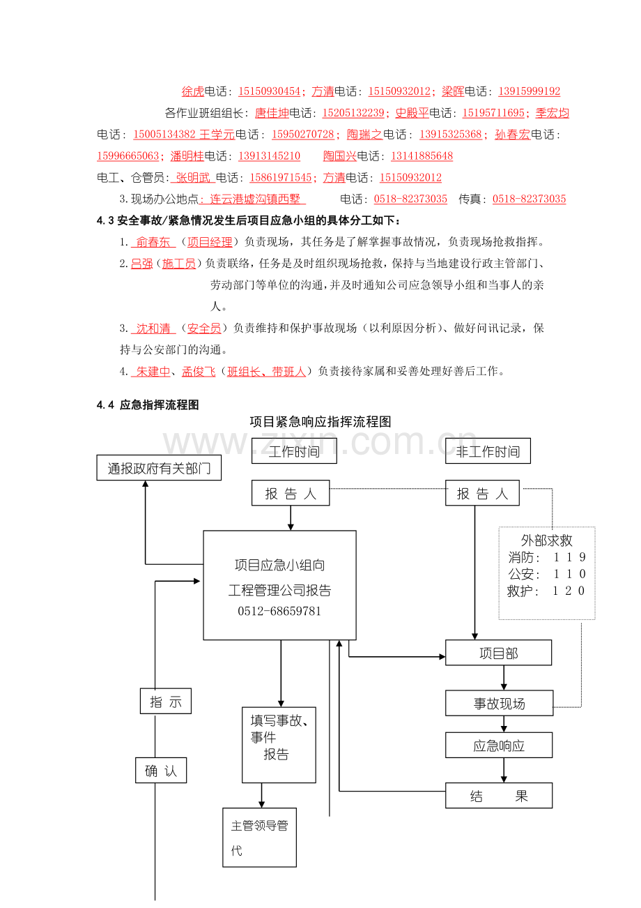 施工现场事故应急预案(四).doc_第3页