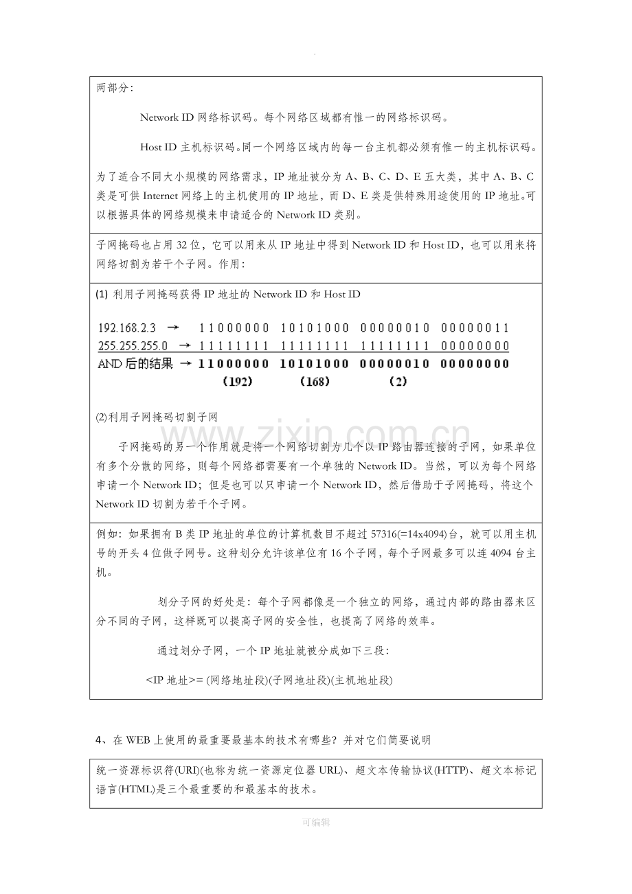 网络传播技术A复习资料.doc_第2页