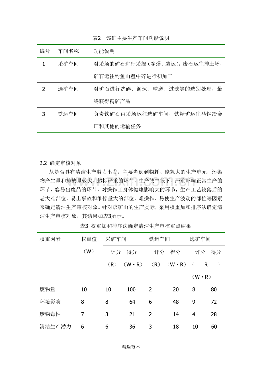 某矿业公司清洁生产审核实例.doc_第3页