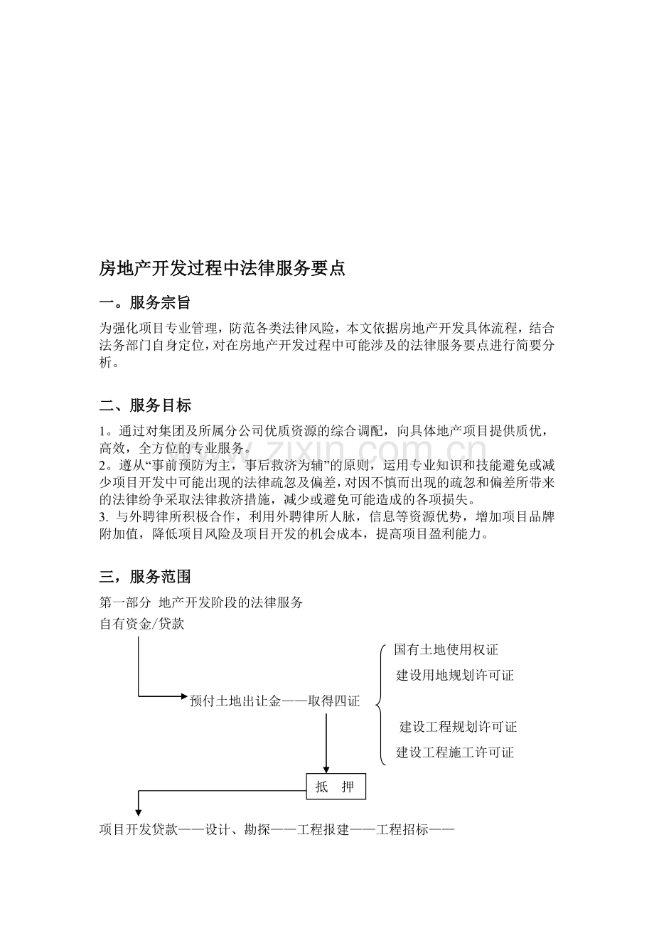 房地产开发过程中法律服务要点.doc_第1页