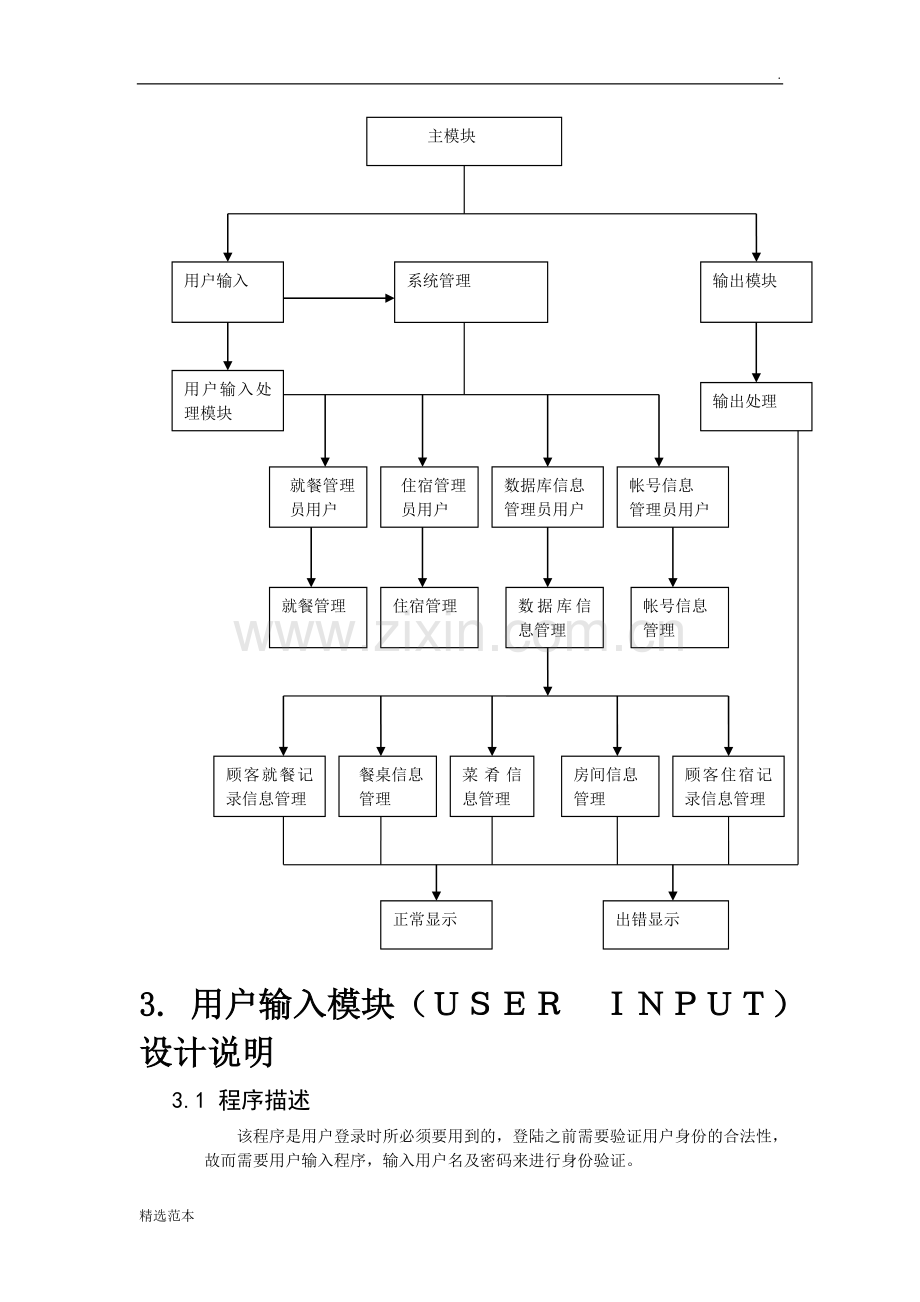 酒店管理系统详细设计.doc_第3页