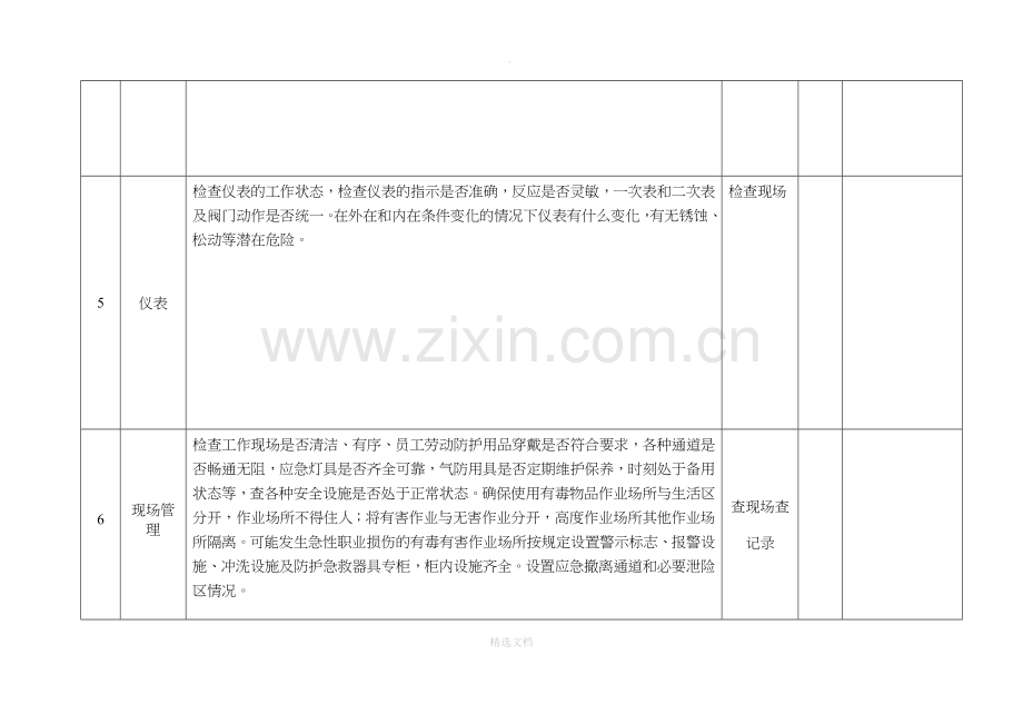 车间级安全隐患排查表.doc_第3页