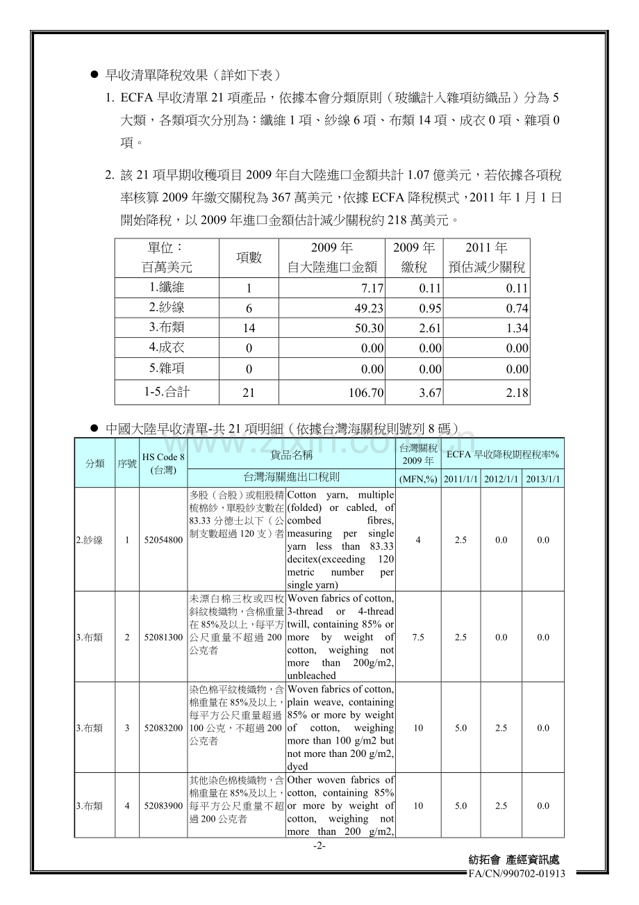 两岸经济合作架构协议早收清单研析(含中国大陆早收清单中英文货品名称)(下).doc_第2页