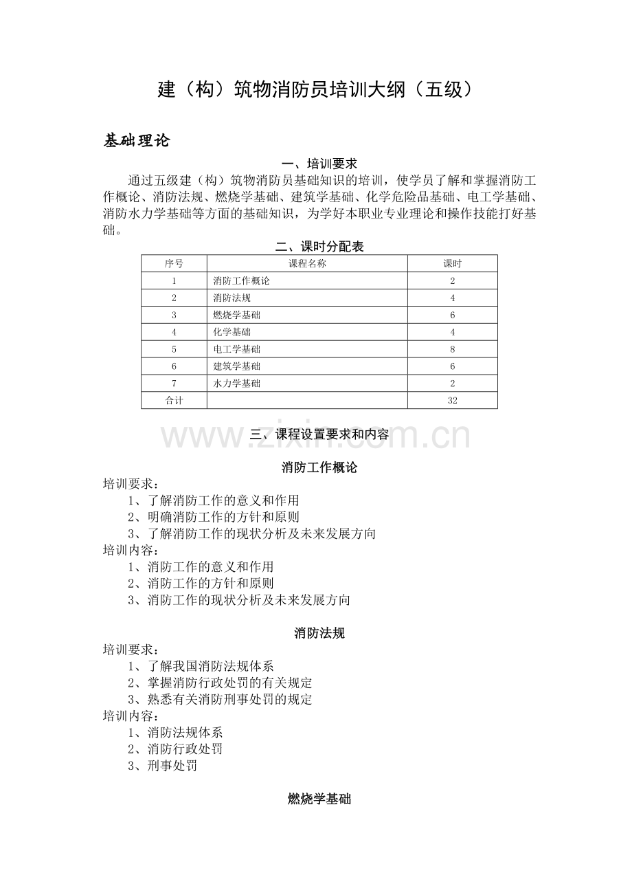 建构筑物消防员培训计划五级.doc_第3页