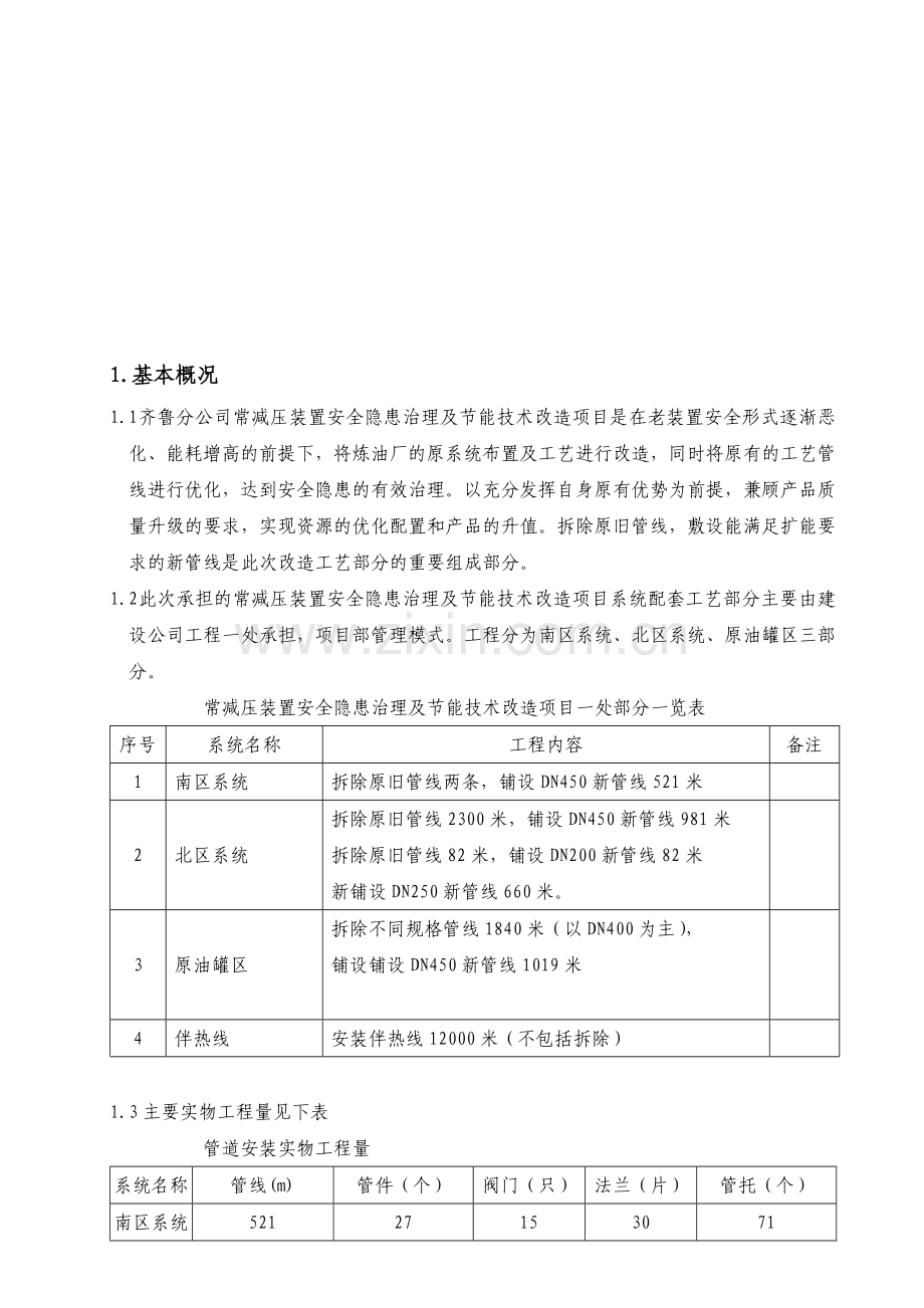 系统配套管道施工方案.doc_第1页