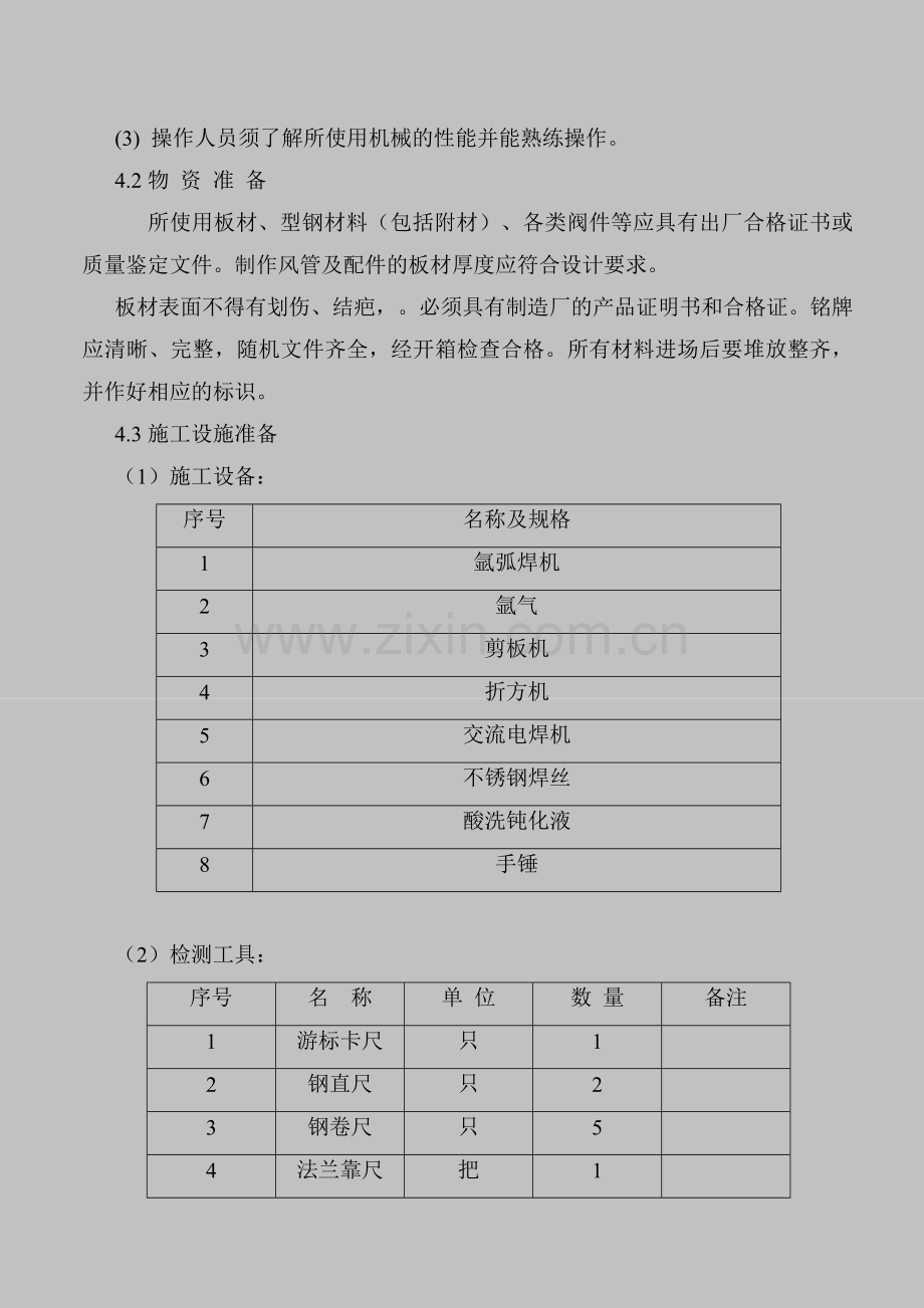 厨房排油烟风管制作安装施工工艺标准.doc_第2页