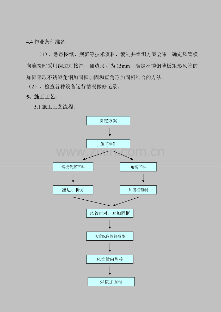 厨房排油烟风管制作安装施工工艺标准.doc_第3页