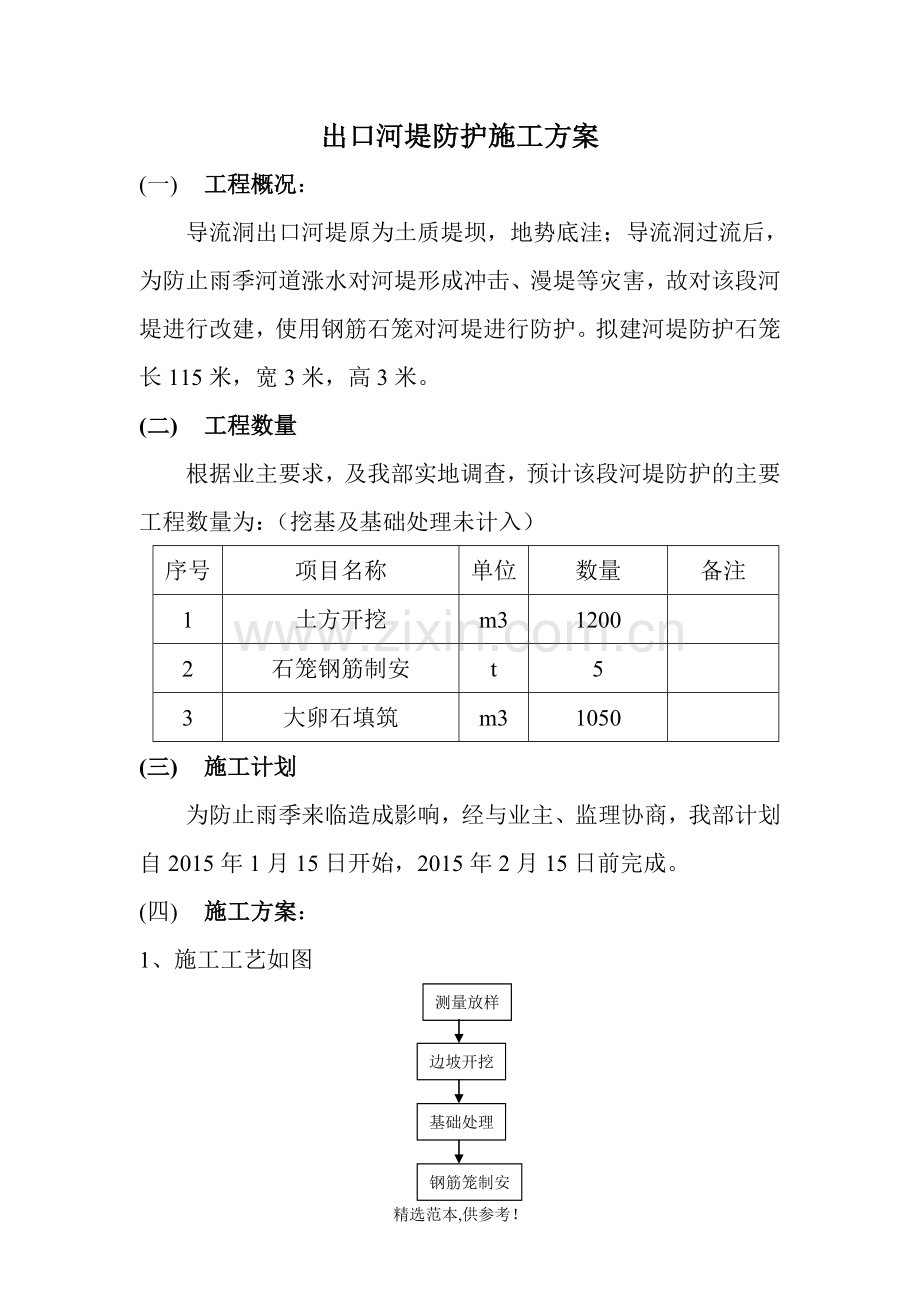 钢筋石笼护堤施工方案.doc_第2页