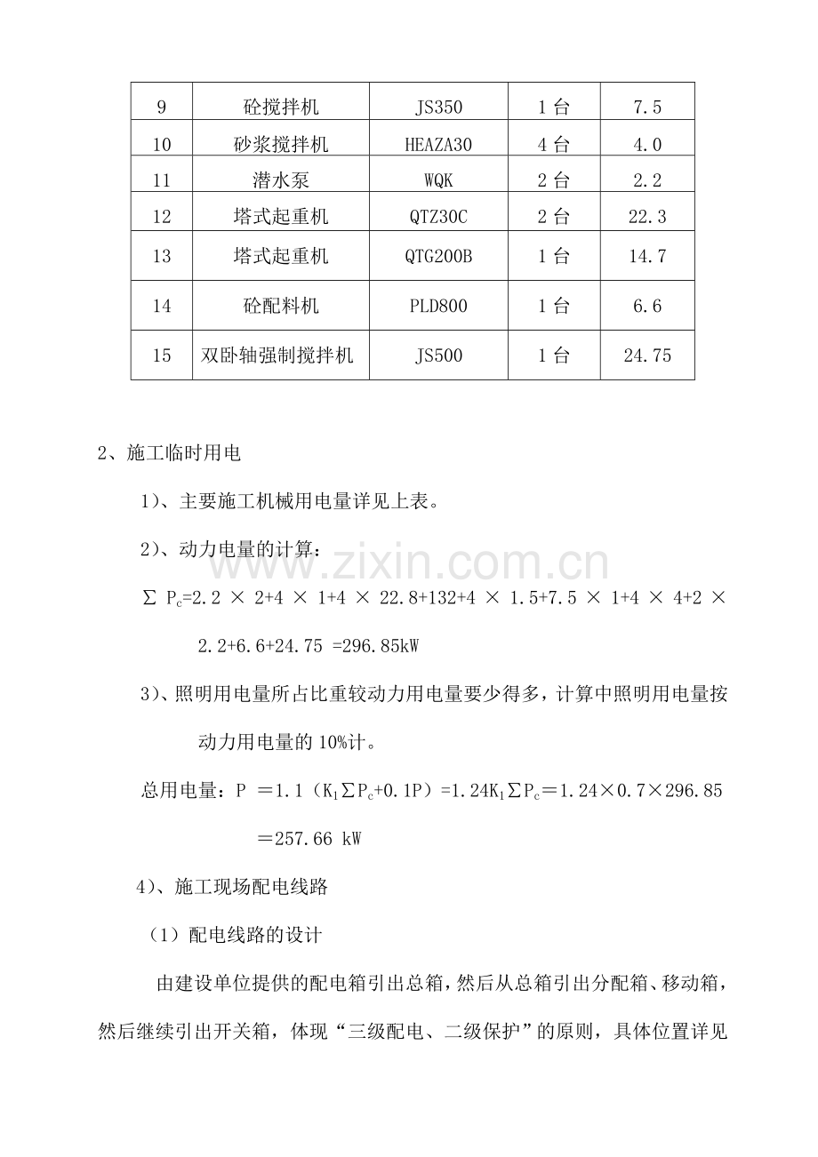 临时用电及临时设施施工组织设计.doc_第2页