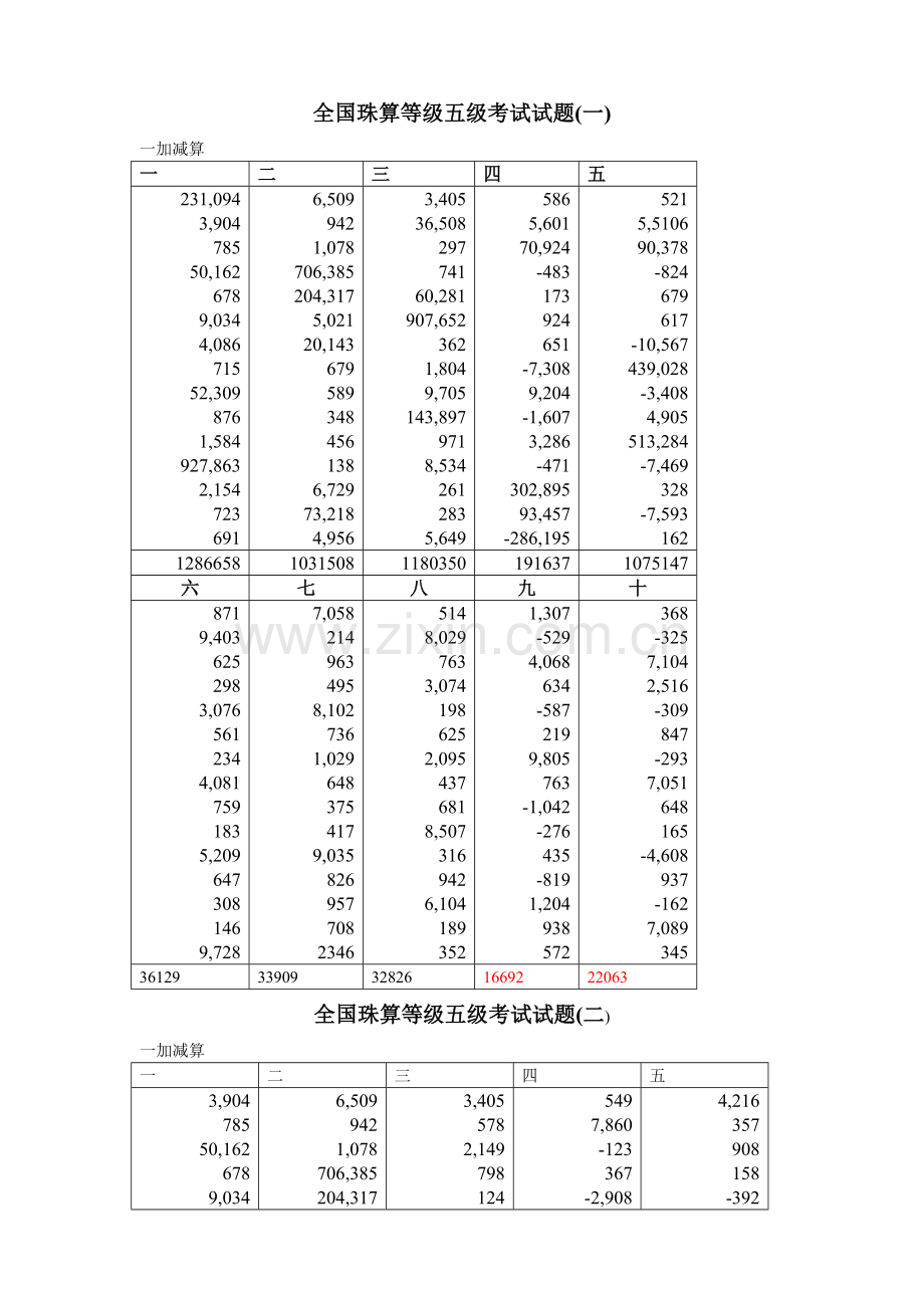 会计从业资格珠算.doc_第1页