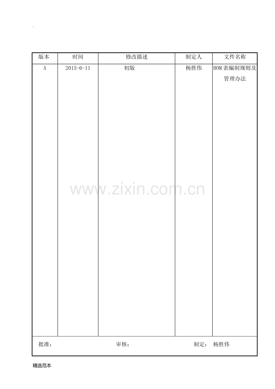 BOM编写规则和管理办法.doc_第1页