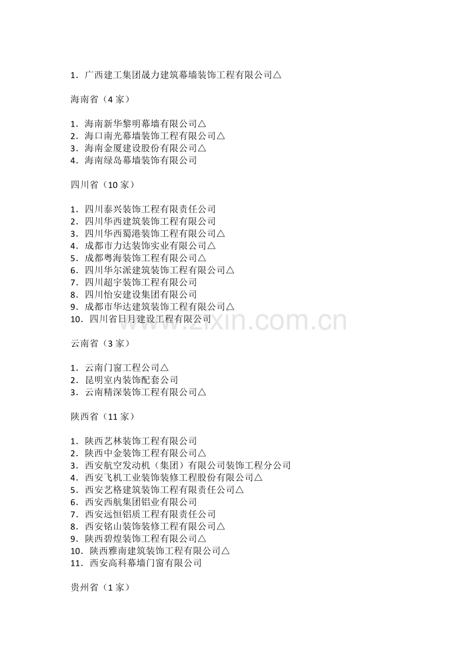 全国建筑幕墙工程设计甲级资质企业名单.doc_第2页