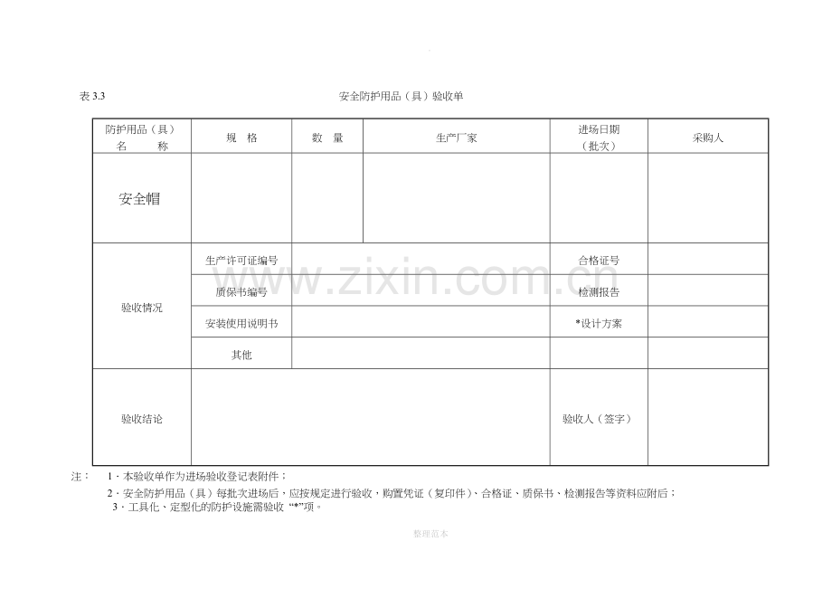 安全防护用品(具)验收单.doc_第3页