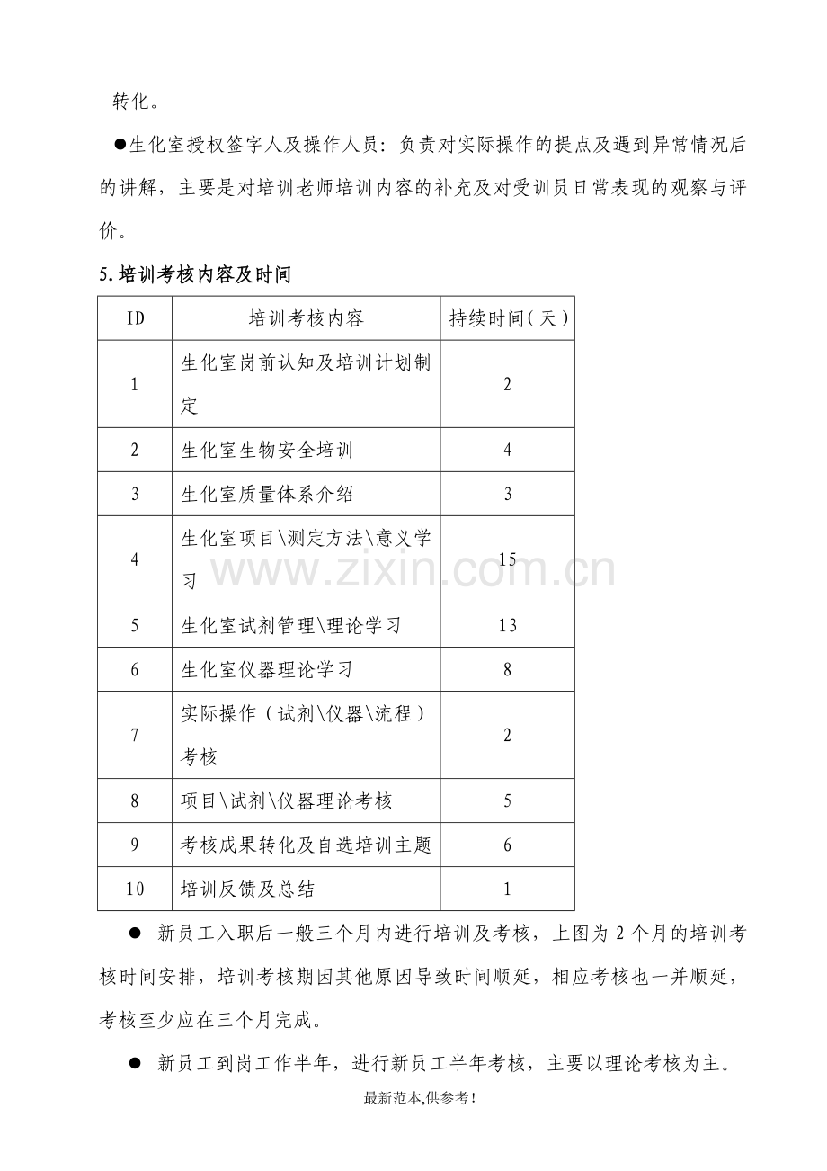 5.生化室员工培训与能力评估考核程序.doc_第2页