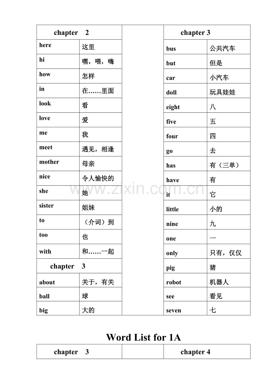 香港朗文1-6年级单词汇总.doc_第3页