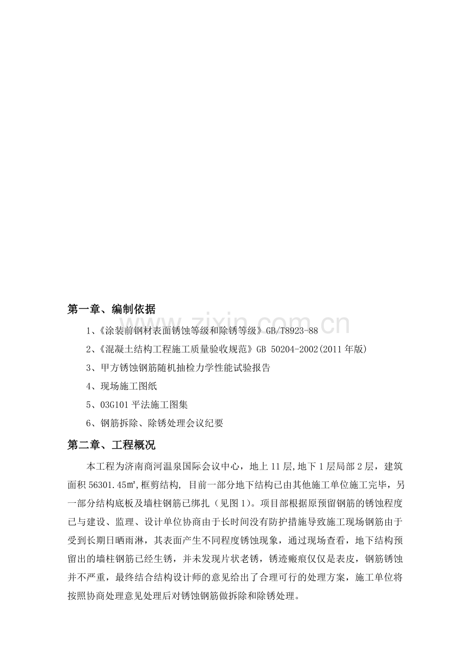 钢筋拆除及除锈施工方案.doc_第3页