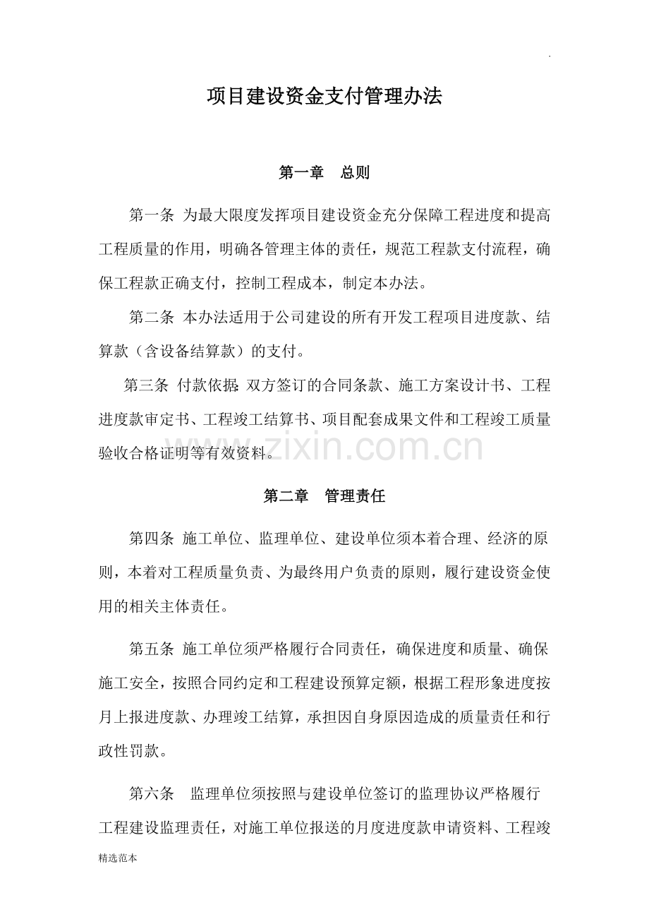 《项目建设资金支付管理办法》.doc_第1页