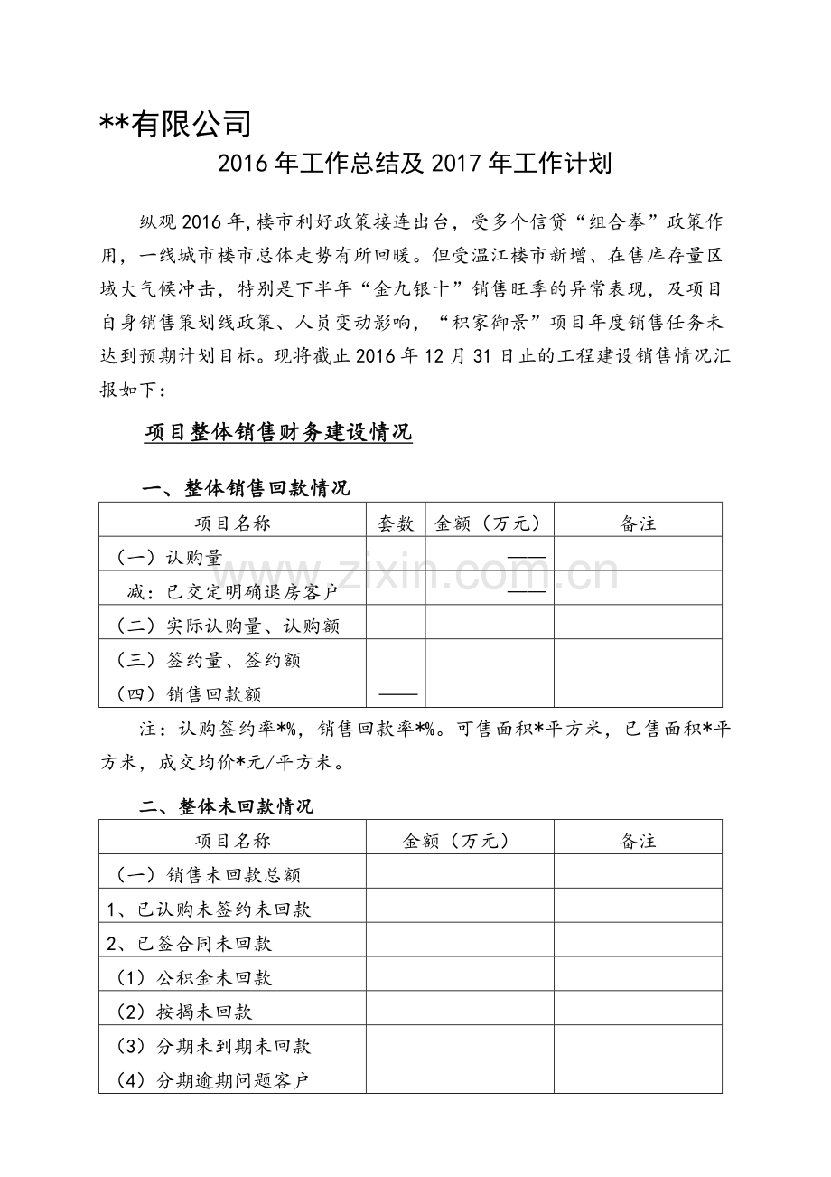 2016年房地产项目工作总结.doc_第1页