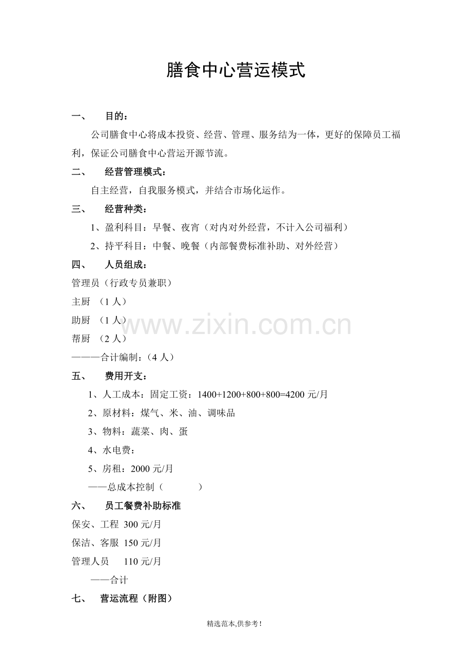 xxx物业公司食堂管理方案.doc_第3页