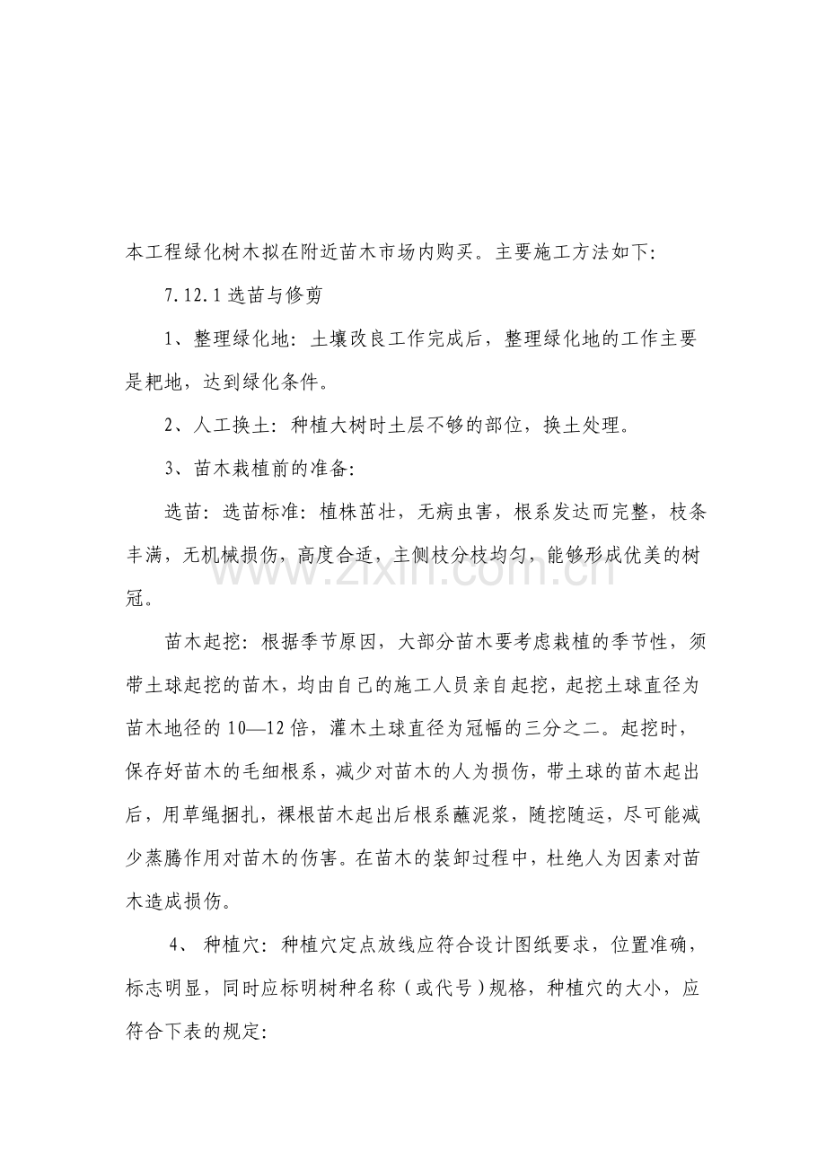 某绿化工程施工方案.doc_第1页