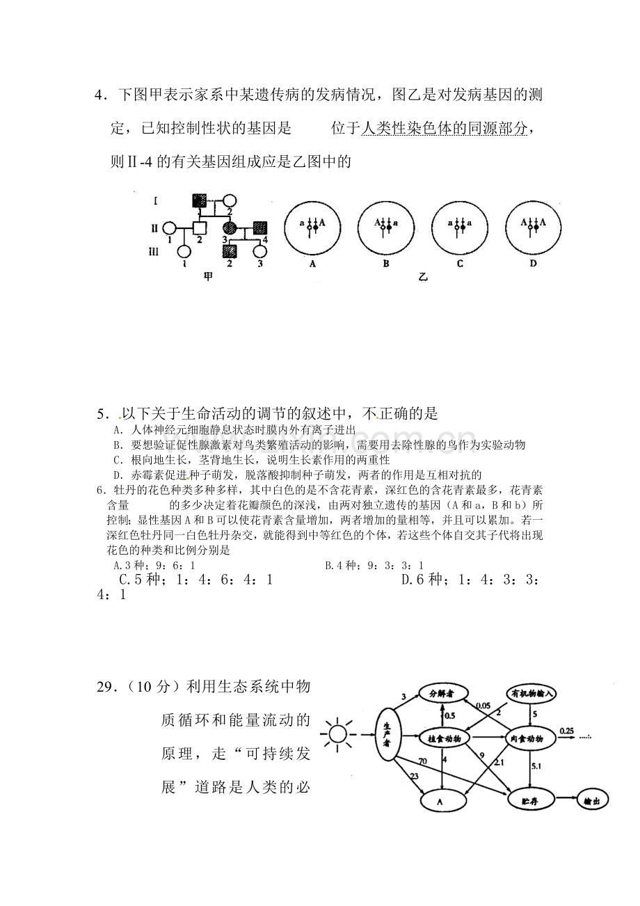 高一生物知识点综合复习检测题20.doc_第2页