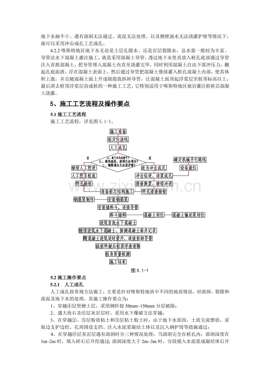 喀斯特地质嵌岩灌注桩基础施工工法.doc_第3页