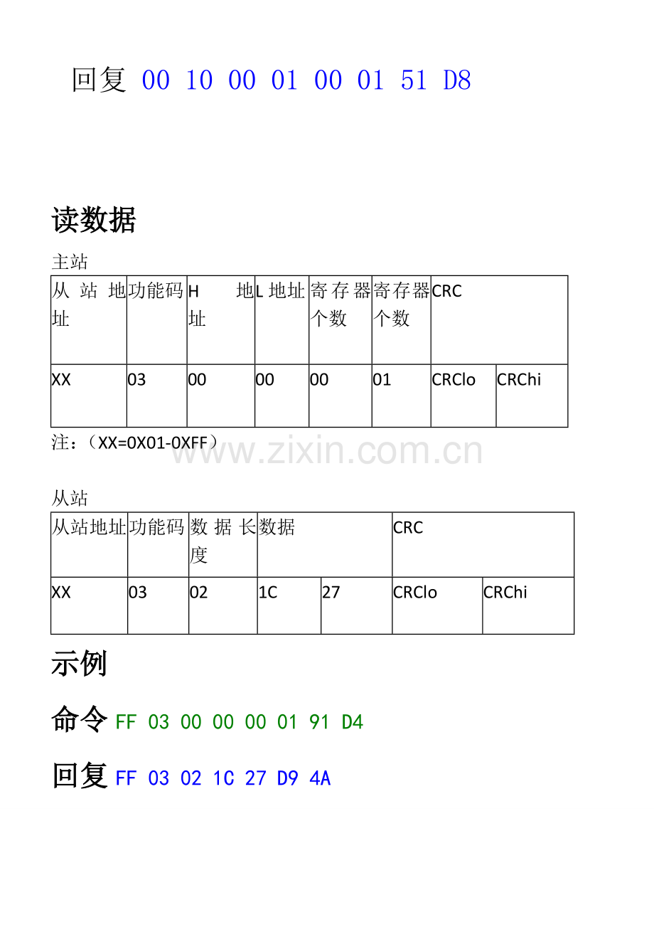 DS18B20温度MODbus协议(单指令).doc_第3页