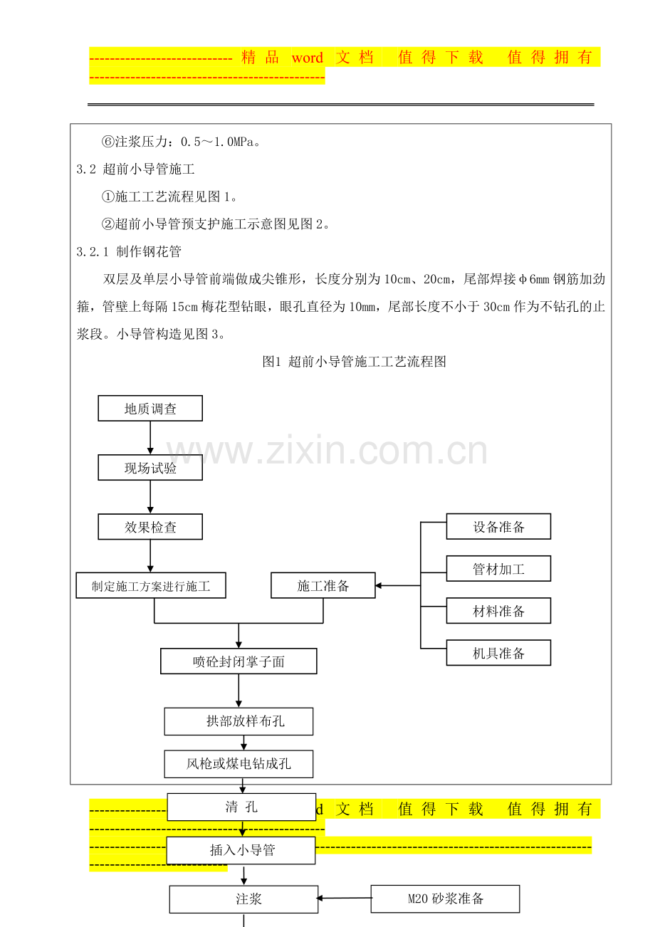 超前小导管施工技术交底.docx_第3页