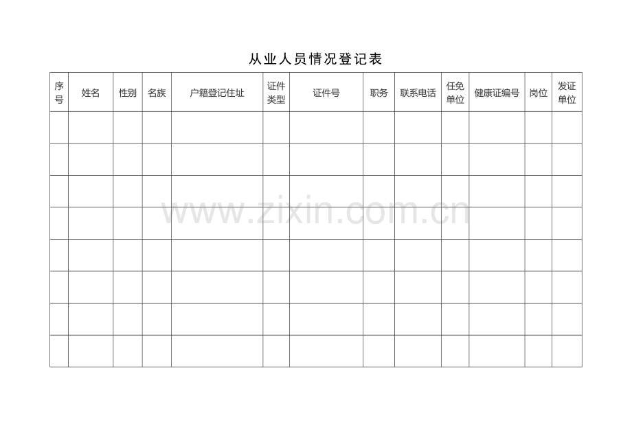 食品安全管理人员、食品安全专业技术人员情况登记表.doc_第2页