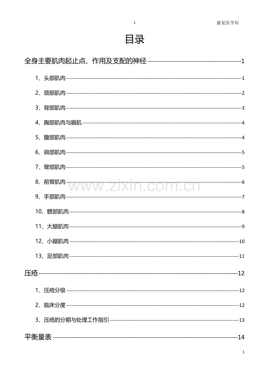 康复医学科评定量表大全.docx_第1页