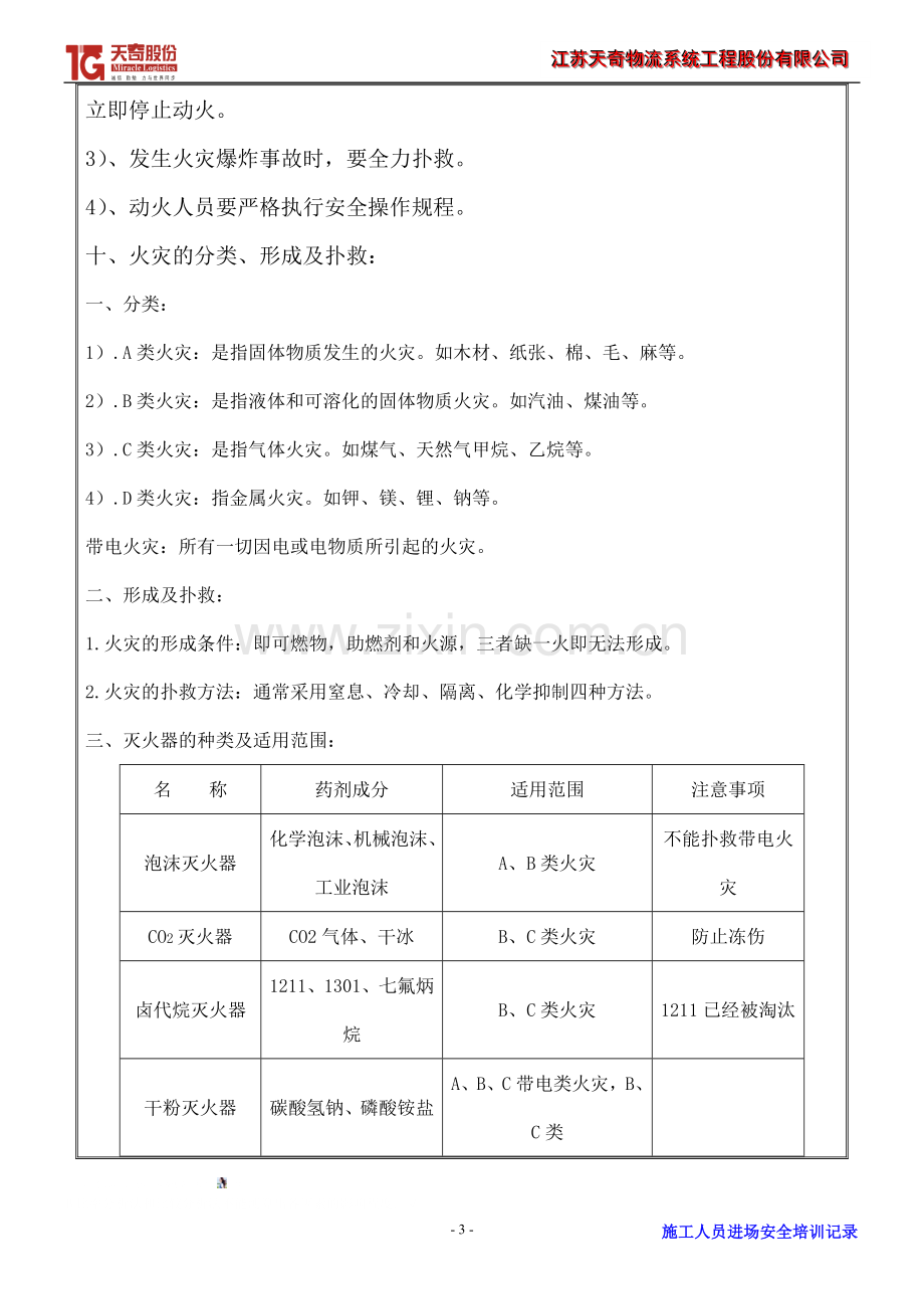 动火作业培训记录.doc_第3页