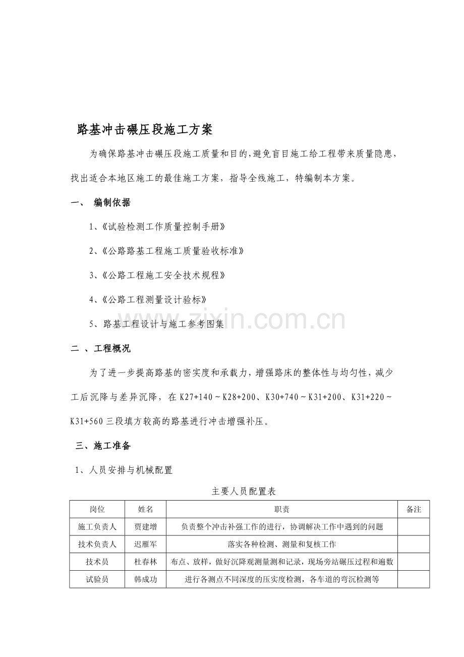 武罐五标冲击碾压施工方案.doc_第1页