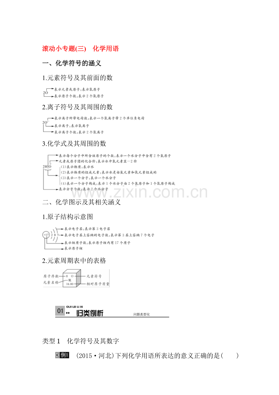 2016届中考化学知识点专项复习训练3.doc_第1页