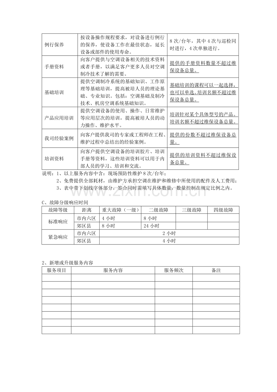 机房精密空调维保服务内容.doc_第2页