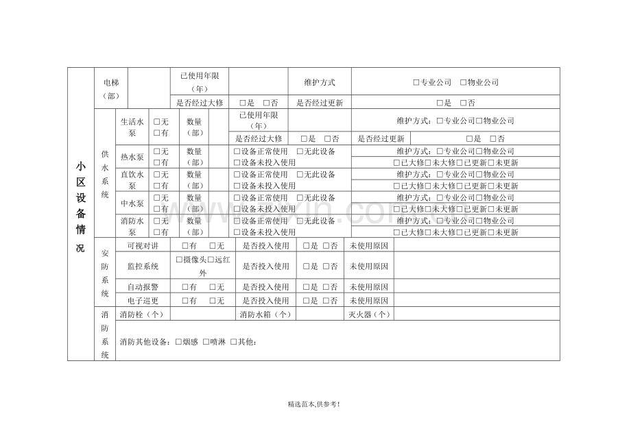 物业项目基本情况调查表.doc_第3页