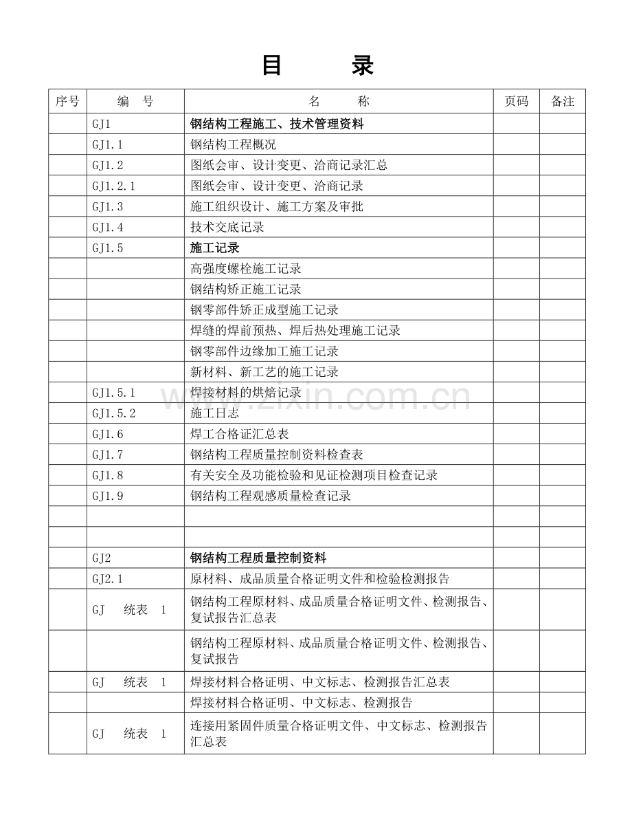 江苏省钢结构峻工验收通用表格.doc_第3页