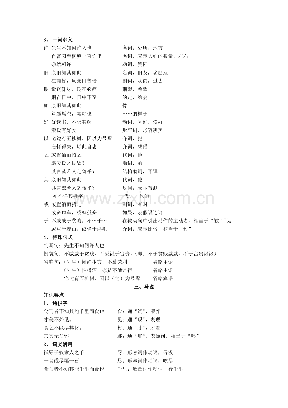 初二语文文言文要点.doc_第2页