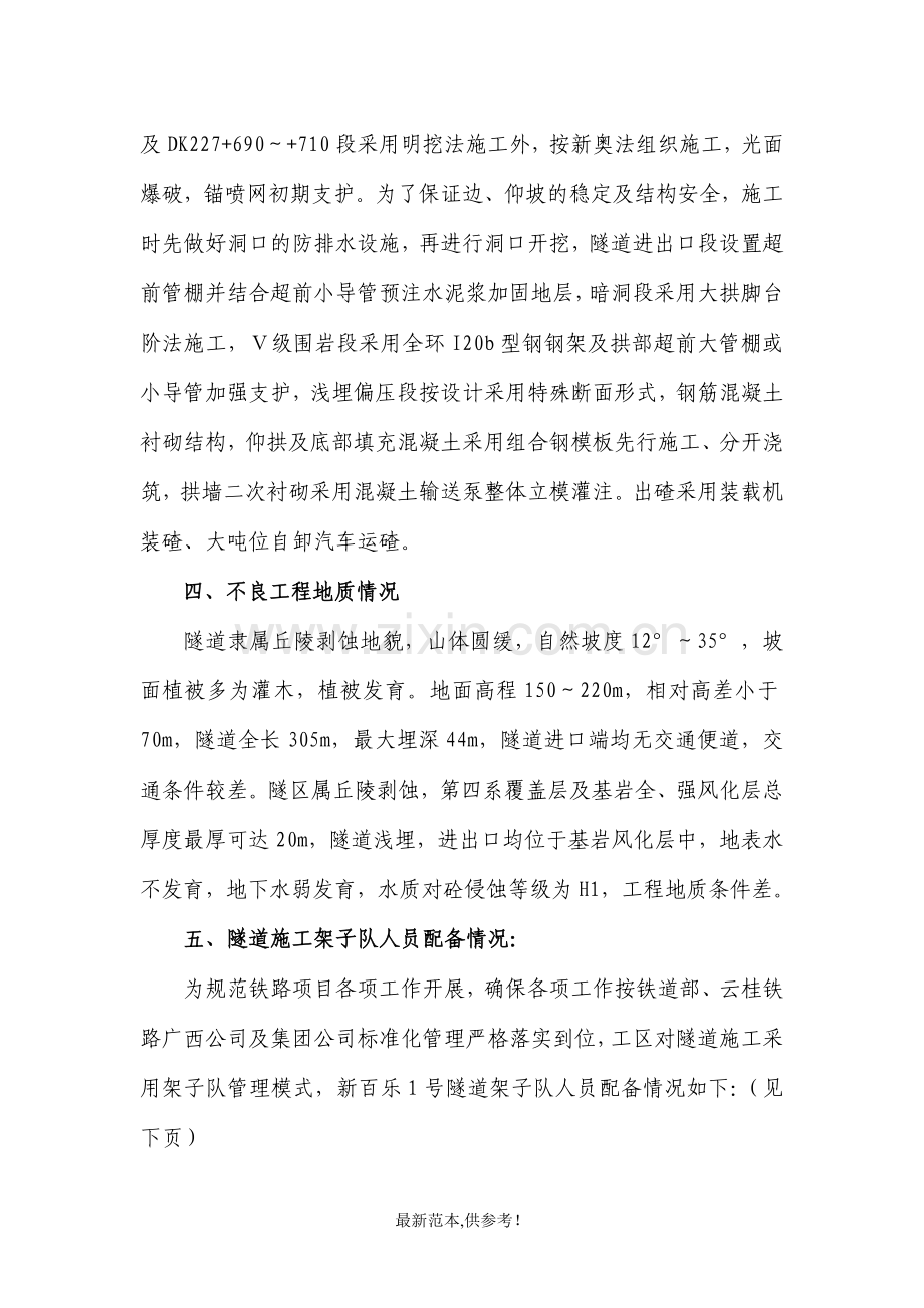 隧道施工安全专项方案(新百乐一号).doc_第2页